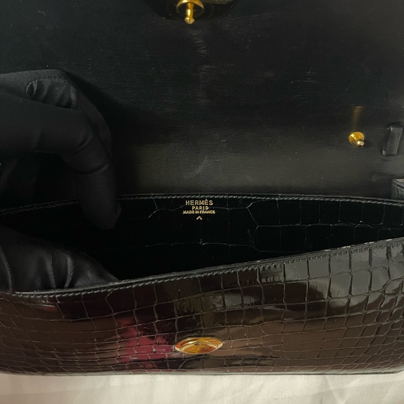 Hermes vintage crocodile envelope bag - Picture 7 of 13